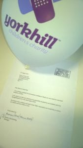Trust Deed Scotland receive thank you letter for charity donation to homeless shelter.